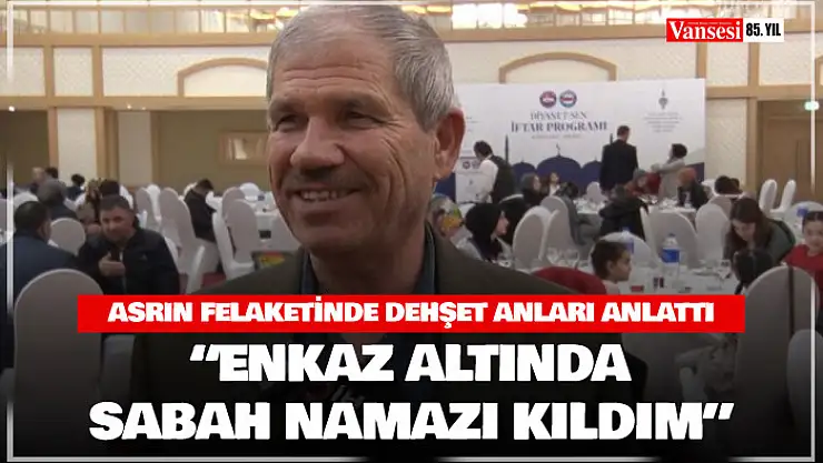 Kahramanmaraş depreminde enkaz altında kalan imam: 'Enkaz altında sabah namazını kıldım'