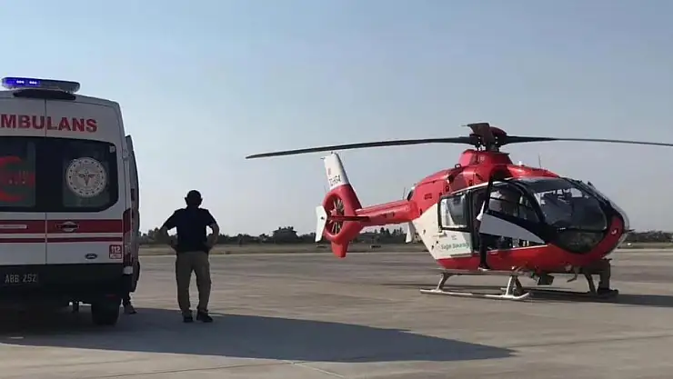 Kalp hastası bebek helikopter ambulansla Van'dan Diyarbakır'a sevk edildi