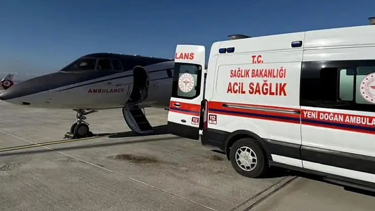 Kalp hastası bebek uçak ambulansla İstanbul'a sevk edildi