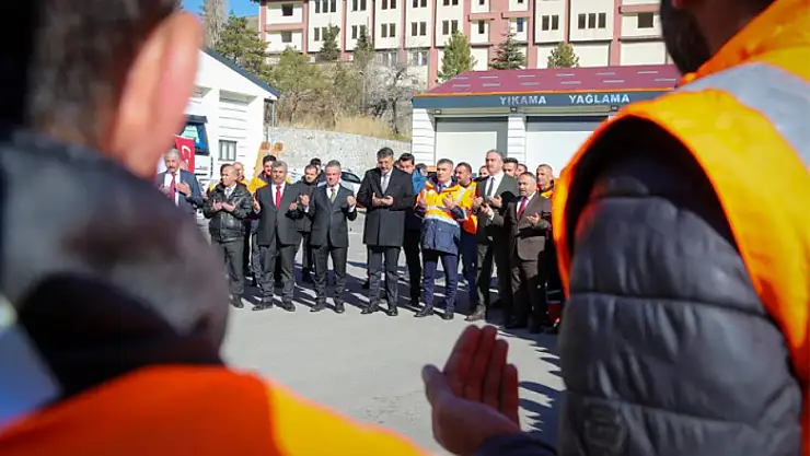 Kar sezonu öncesi kurban kesim töreni