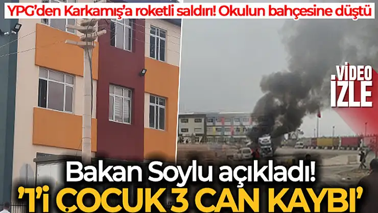 Karkamış'a 7 roket düştü