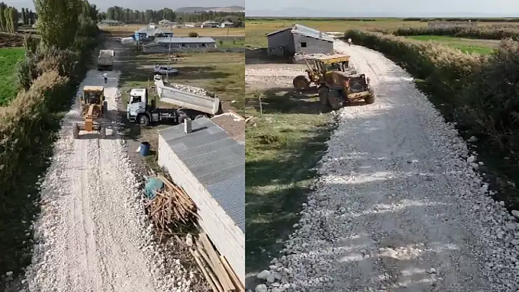Kasımbağı Mahallesi'nde yol çalışmaları sürüyor