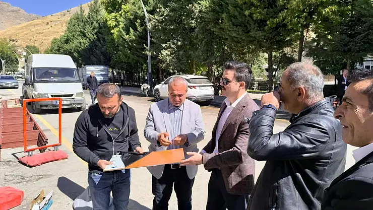 Kaymakam Arslanargun ilçedeki çalışmaları yerinde denetledi