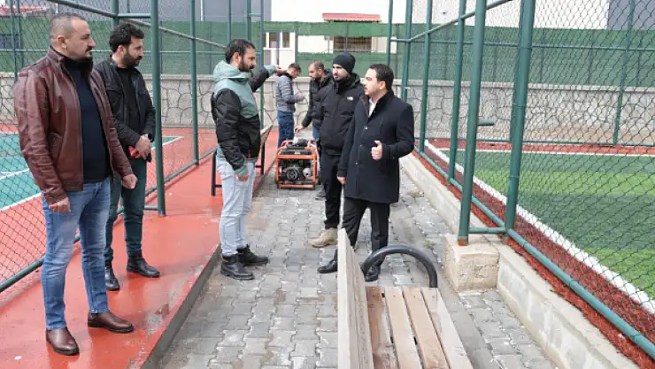 Kaymakam Aydoğan çalışmaları yerinde inceledi