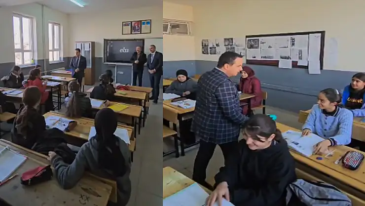 Kaymakam Aydoğan'dan Bendimahi Kız Anadolu İmam Hatip Lisesi'ne ziyaret
