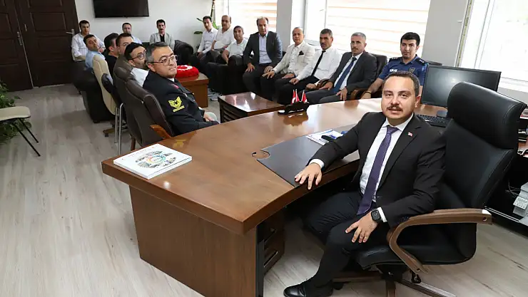Kaymakam Aydoğan kurum amirleri ile  bayramlaştı