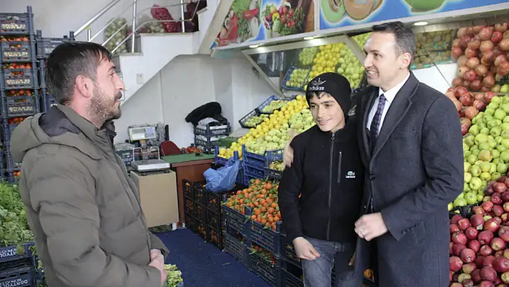 Kaymakam Bakan'dan esnaf ziyareti