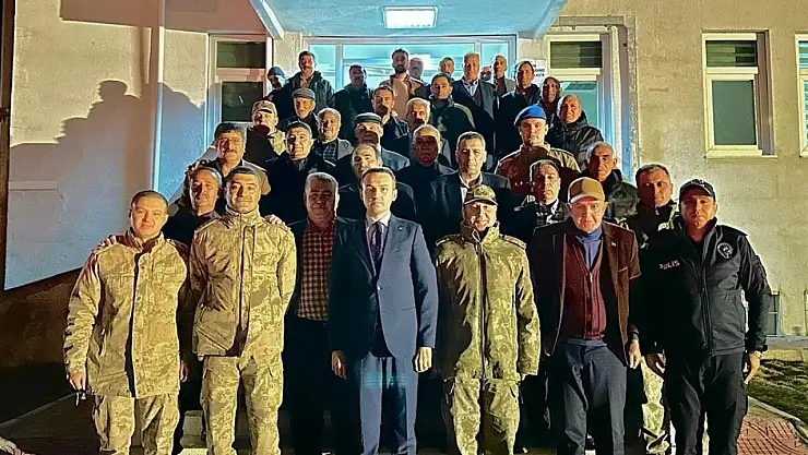 Kaymakam Bakan güvenlik korucularıyla buluştu