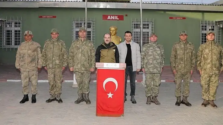 Kaymakam Çelik'ten sınır hattında incelemeler