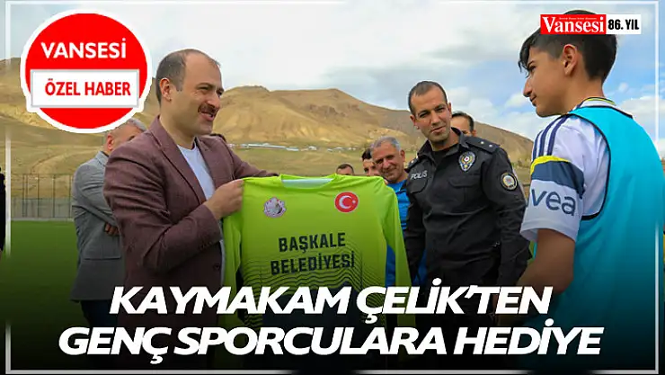 Kaymakam Çelik'ten genç sporculara hediye 