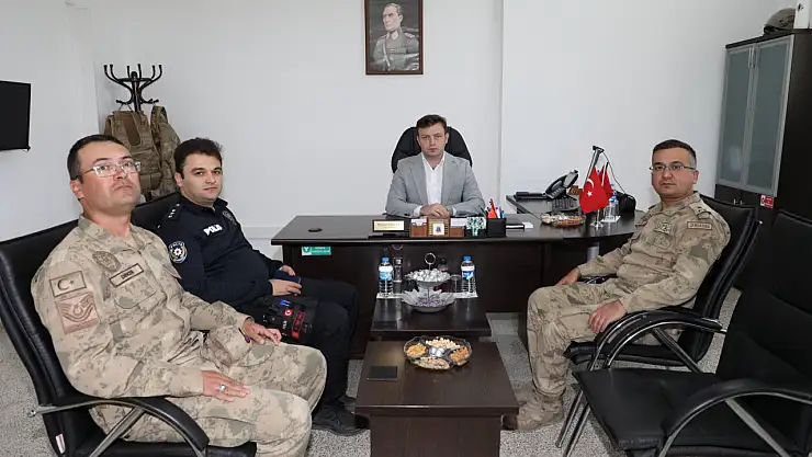 Kaymakam Erdoğan'dan jandarma ve emniyet ziyareti