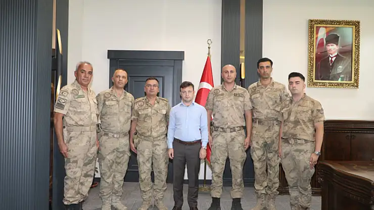 Kaymakam Erdoğan, Jandarma personeline rütbe takdim etti