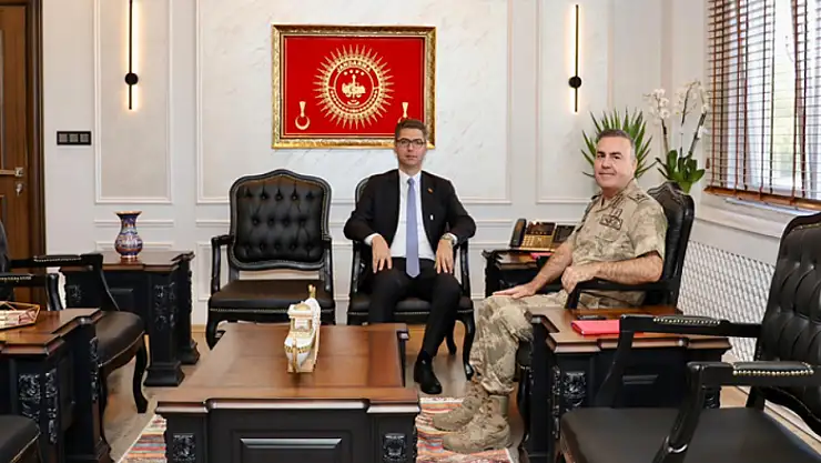 Kaymakam Karaloğlu'ndan Tuğgeneral Avkıran'a ziyaret