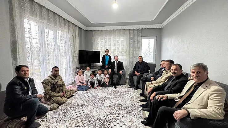 Kaymakam Süleyman Bakan'dan şehit ailelerine ziyaret