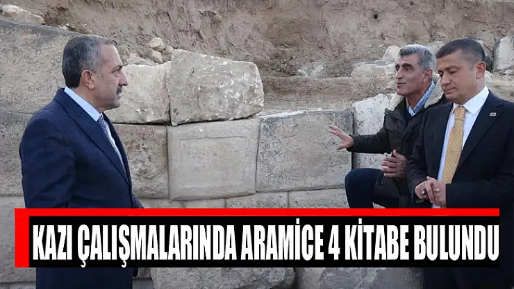 Kazı çalışmalarında Aramice 4 kitabe bulundu