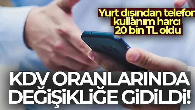 KDV Oranları Değişti!