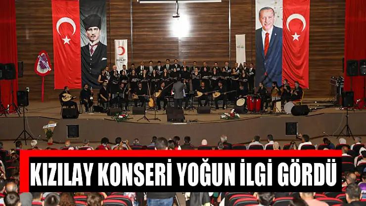 Kızılay konseri yoğun ilgi gördü