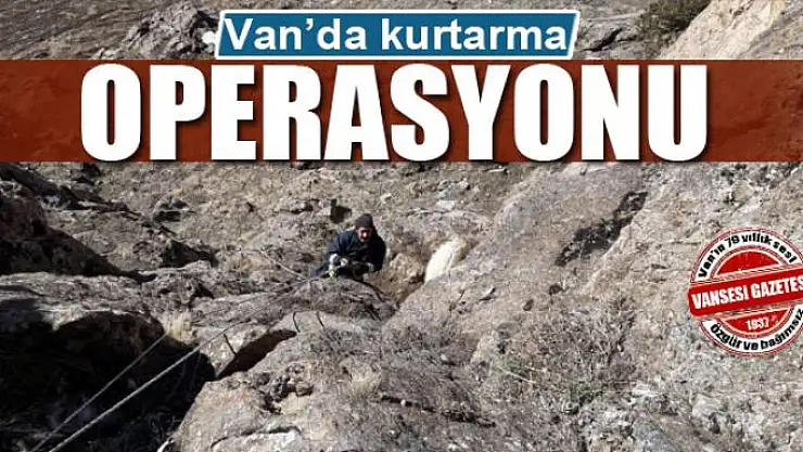 Van'da kurtarma operasyonu