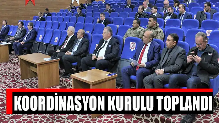 Koordinasyon kurulu toplandı