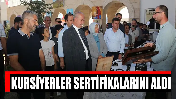 Kursiyerler sertifikalarını aldı