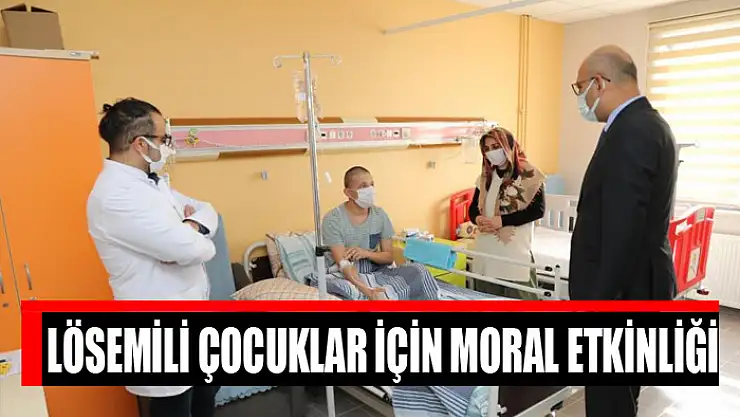 Lösemili çocuklar için moral etkinliği