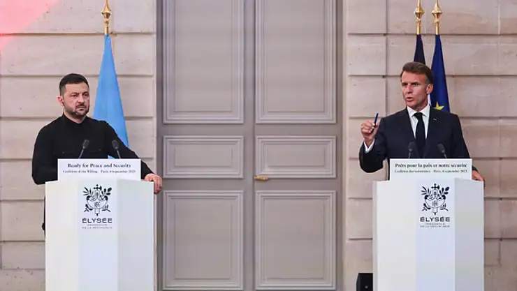 Macron: Ukrayna'ya asker göndermek için resmen taahhütte bulunan 26 ülke var