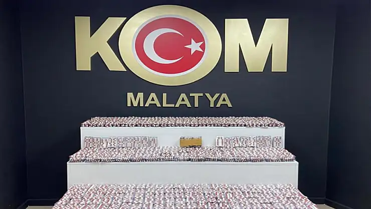 Malatya'da 21 bin 672 adet sentetik ecza hap ele geçirildi