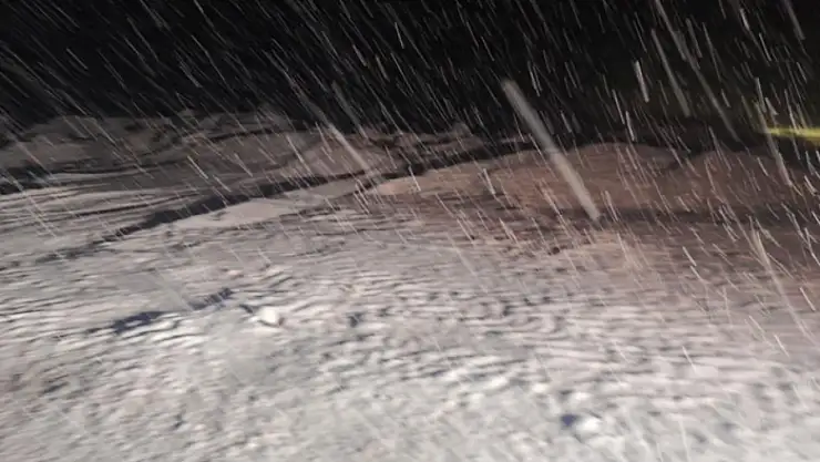 Malatya'da kırsal bölgeler kar altında