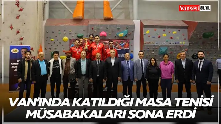 Masa Tenisi Müsabakaları sona erdi