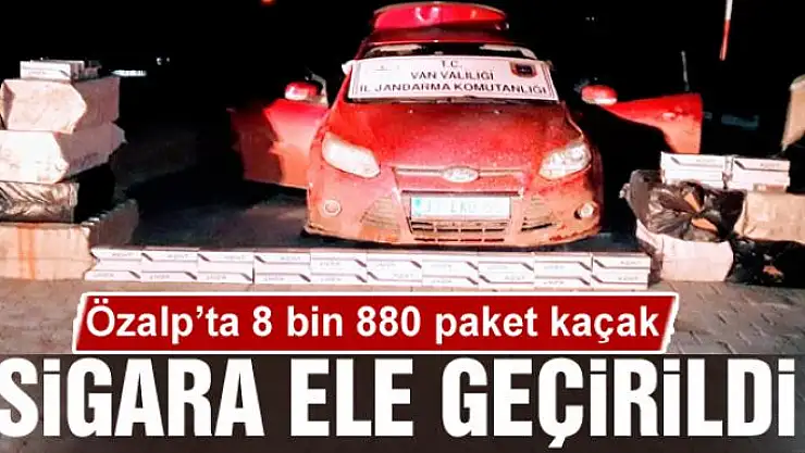 Özalp'ta 8 bin 880 paket kaçak sigara ele geçirildi
