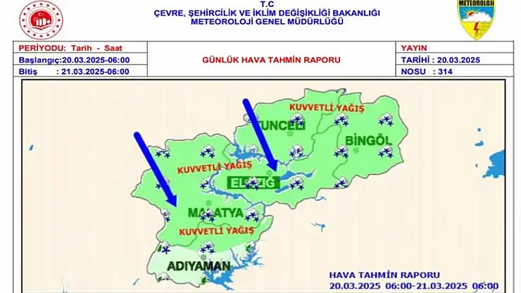 Meteorolojiden kuvvetli yağış ve rüzgar uyarısı