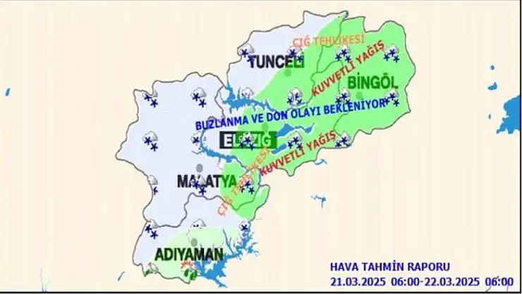 Meteorolojiden 'kuvvetli yağış' ve 'zirai don' uyası