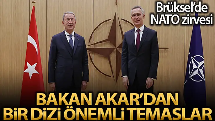 Milli Savunma Bakanı Akar, NATO Genel Sekreteri Stoltenberg ile görüştü