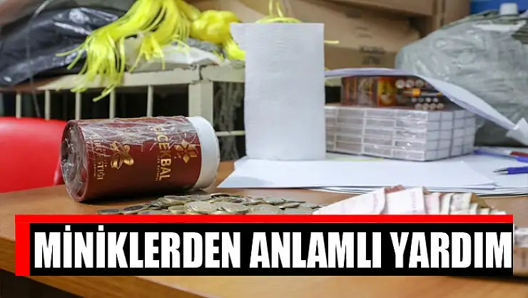 Miniklerden anlamlı yardım