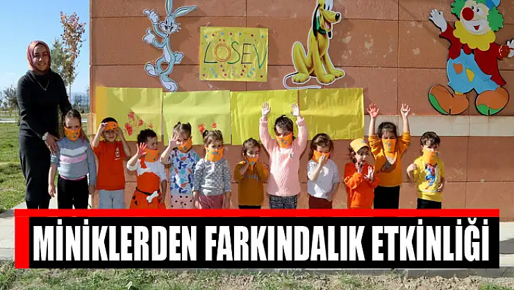 Miniklerden farkındalık etkinliği