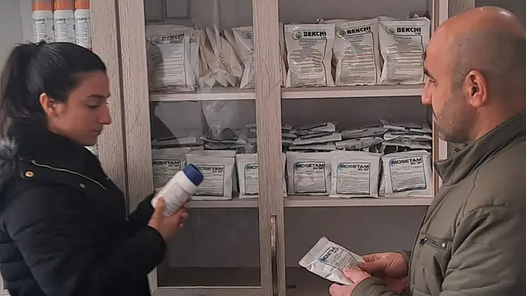 Muradiye'de bitki koruma ürünleri denetimi