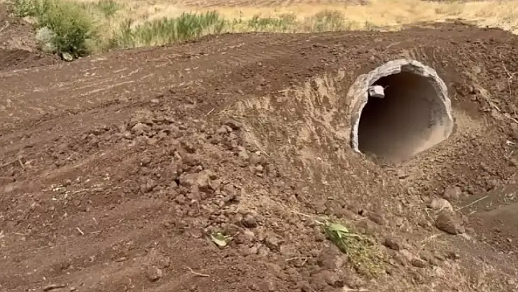 Muradiye'de buz beton boru çalışması tamamlandı