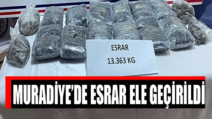 Muradiye'de esrar ele geçirildi