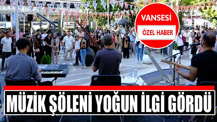 Müzik şöleni yoğun ilgi gördü