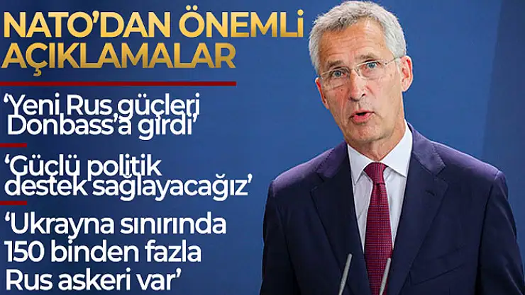 NATO Genel Sekreteri Stoltenberg: 'Ukrayna'ya güçlü siyasi destek sağlamaya devam edeceğiz'
