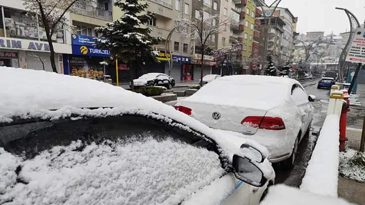 Nisanda lapa lapa kar yağışı