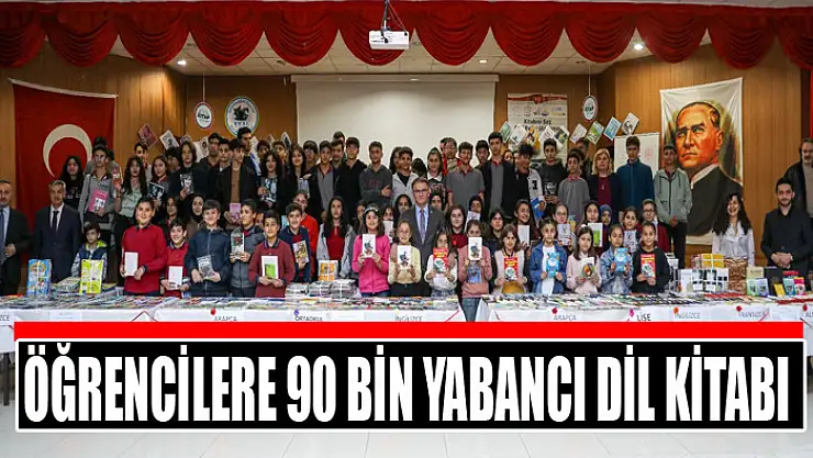 Öğrencilere 90 bin yabancı dil kitabı