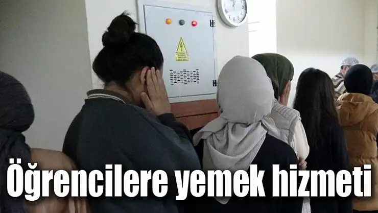Öğrencilere yemek hizmeti