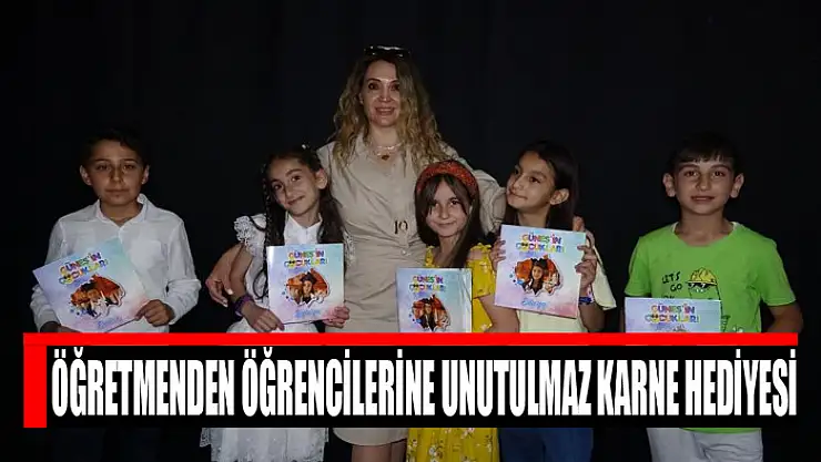 Öğretmenden öğrencilerine unutulmaz karne hediyesi