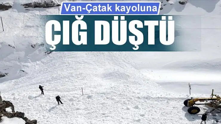 Van-Çatak kayoluna çığ düştü