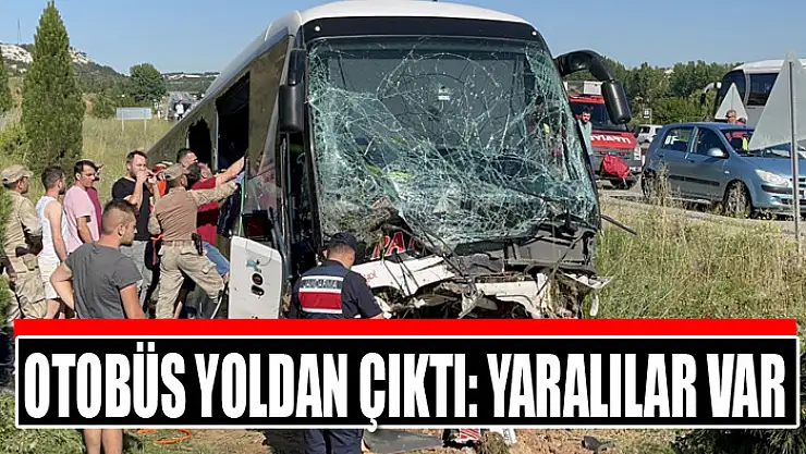 Otobüs yoldan çıktı: Yaralılar var