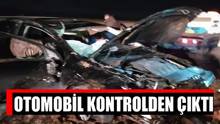Otomobil kontrolden çıktı