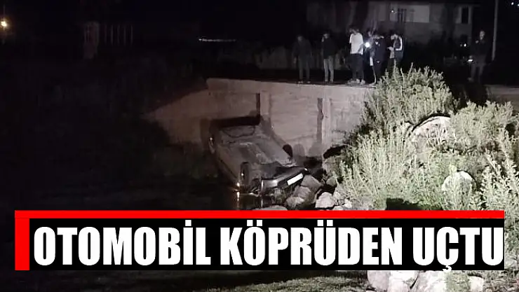 Otomobil köprüden uçtu