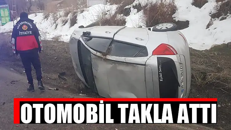 Otomobil takla attı