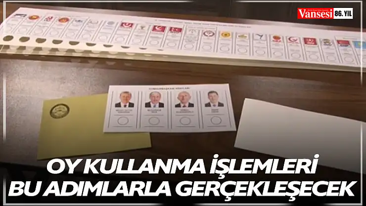 Oy kullanma işlemi bu adımlarla gerçekleşecek